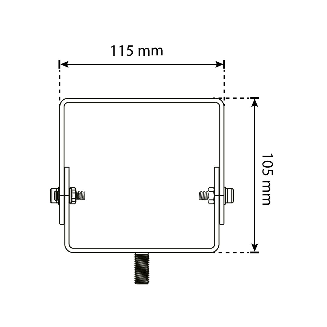 BRACKET PARA HIGHBAY, GIRO 180°, AJUSTABLE