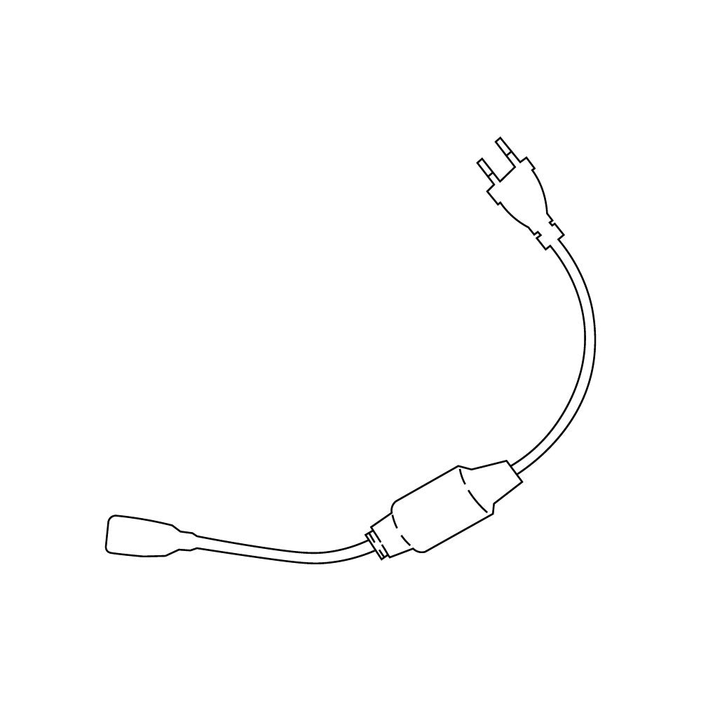 CONECTOR ELÉCTRICO CON CLAVIJA PARA MANGUERA LED STRIPE 110V