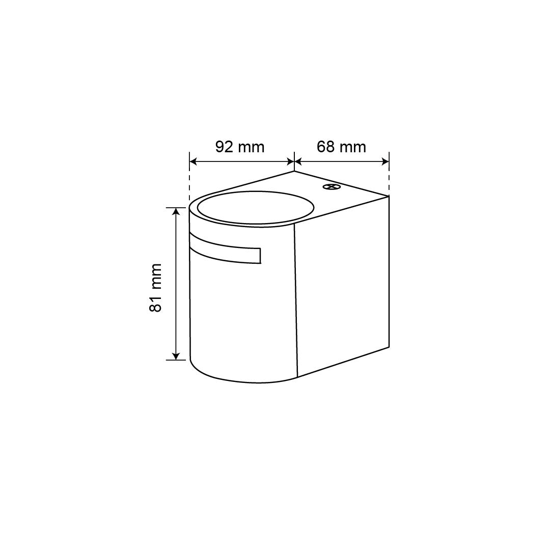 LÁMPARA ARBOTANTE R GRIS , BASE GU10, 6.5 W, EXTERIOR