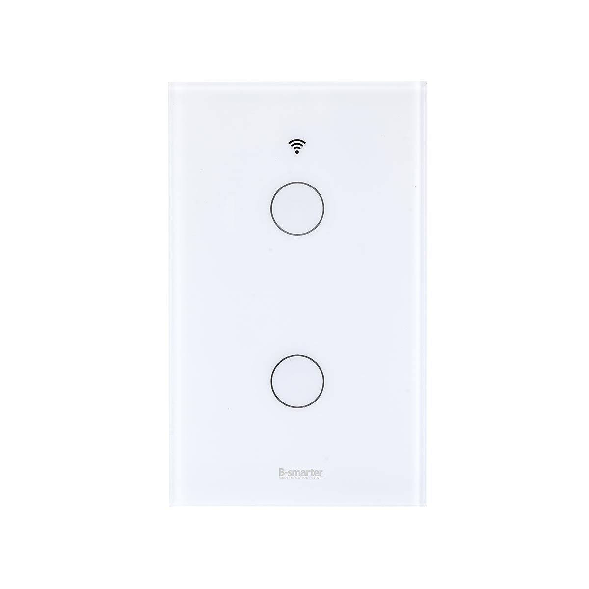 INTERRUPTOR TÁCTIL SMART BLANCO SIN NEUTRO, 1 BOTON, APP
