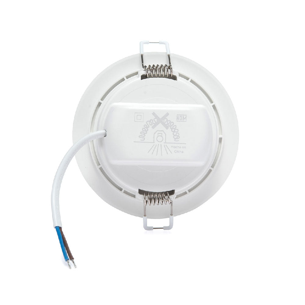 EMPOTRABLE BLANCO, 6W, LUZ CÁLIDA, IP20, BOTE CHICO, 600LM