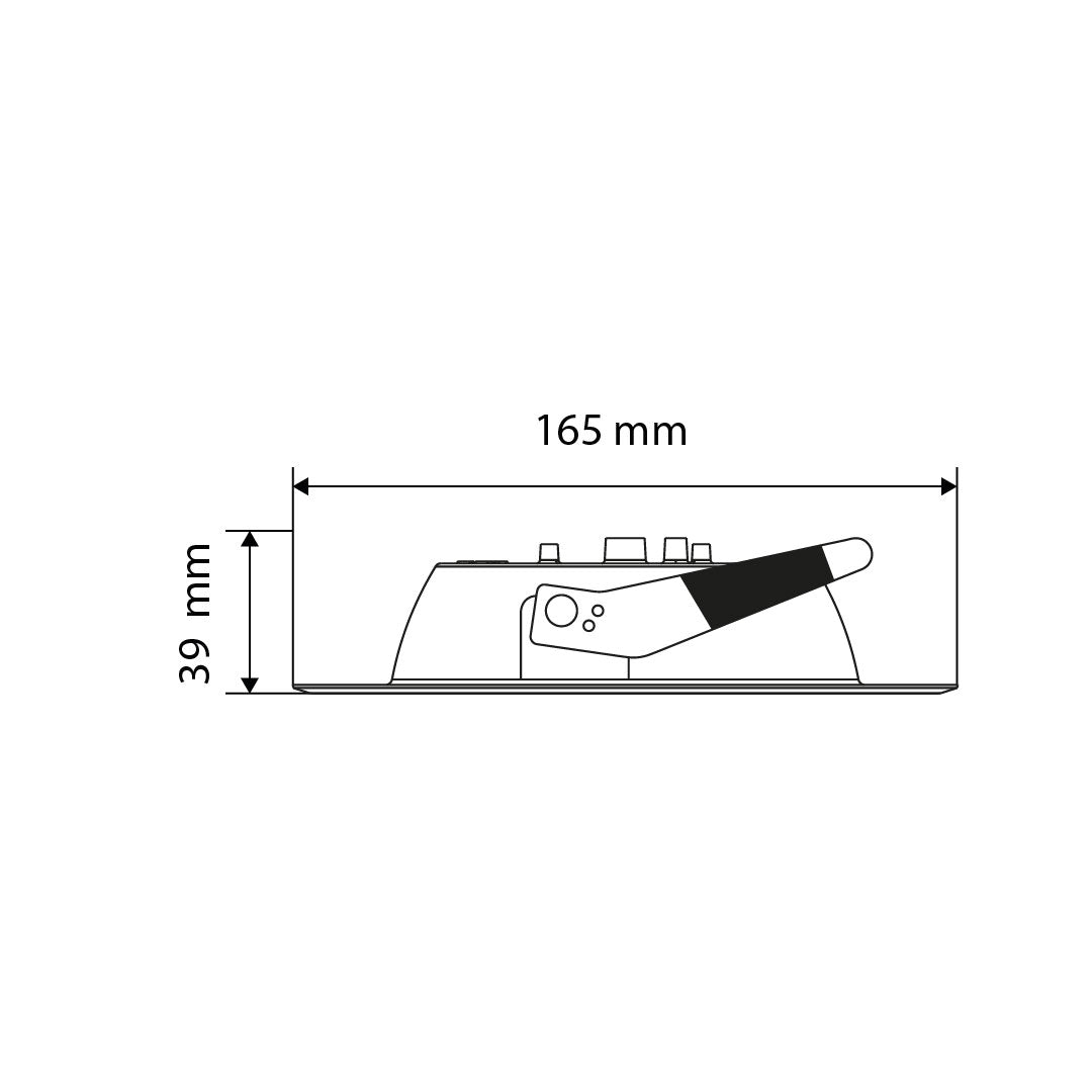 EMPOTRABLE 16W NEGRO, LUZ FRÍA, PARA BOTE INTEGRAL,1760LM