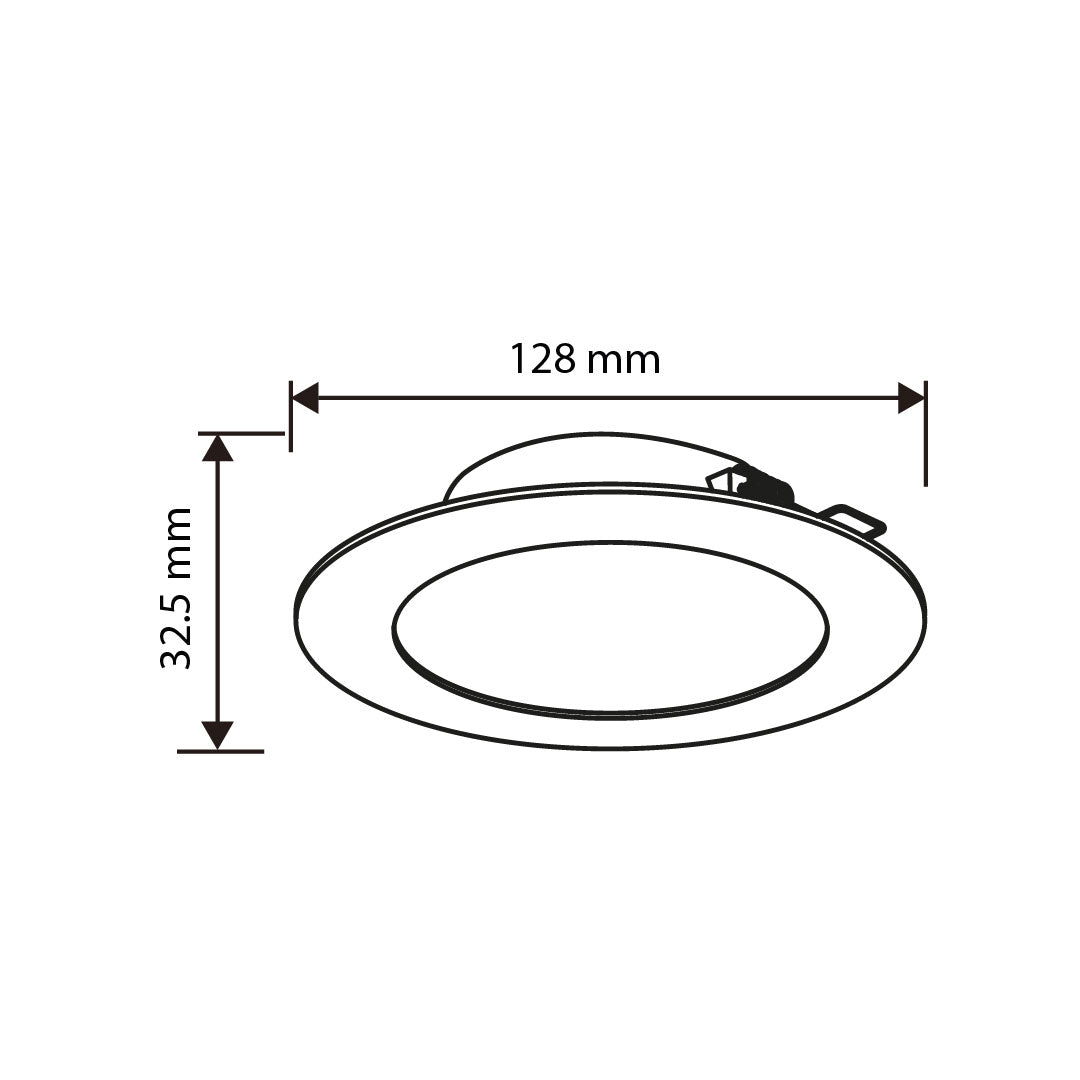 EMPOTRABLE NEGRO 6W, LUZ NEUTRA, IP20, BOTE CHICO, 600LM, ATENUABLE