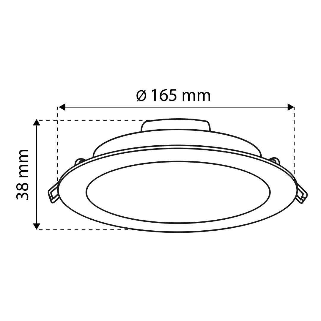 EMPOTRABLE BLANCO 14W, LUZ NEUTRA, IP20, PARA PLAFÓN, 1200LM