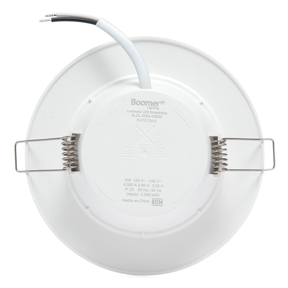EMPOTRABLE BLANCO 6W, LUZ FRÍA, IP20, PARA BOTE, 600LM