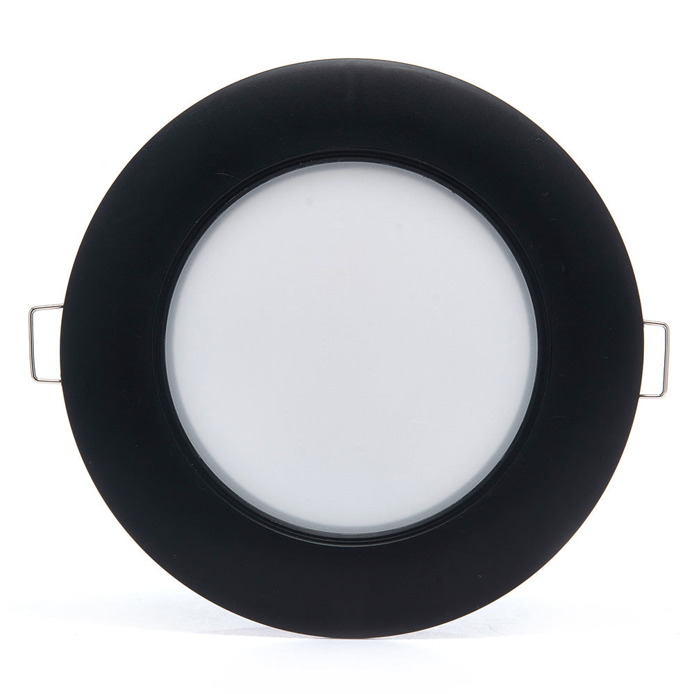 EMPOTRABLE NEGRO 6W ATENUABLE, LUZ CÁLIDA, PARA BOTE, 600LM