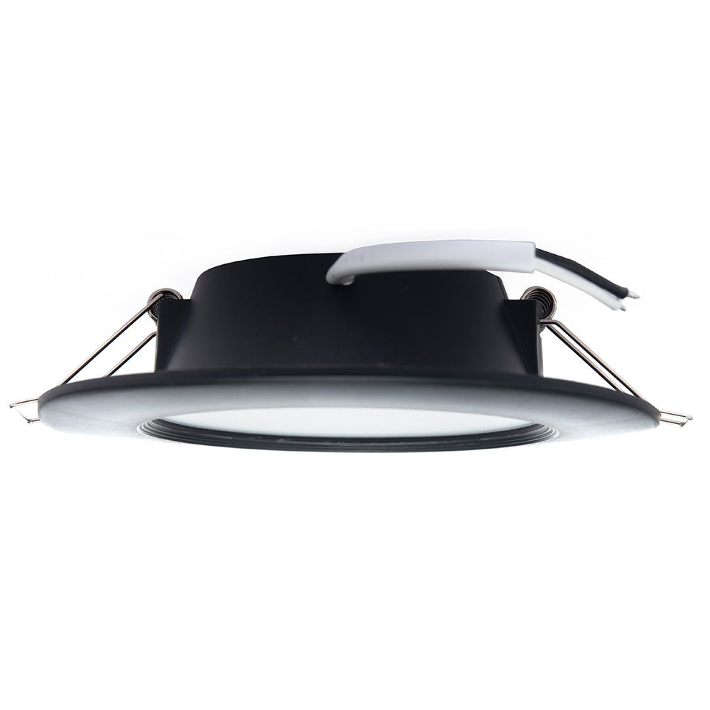 EMPOTRABLE NEGRO 6W ATENUABLE, LUZ CÁLIDA, PARA BOTE, 600LM