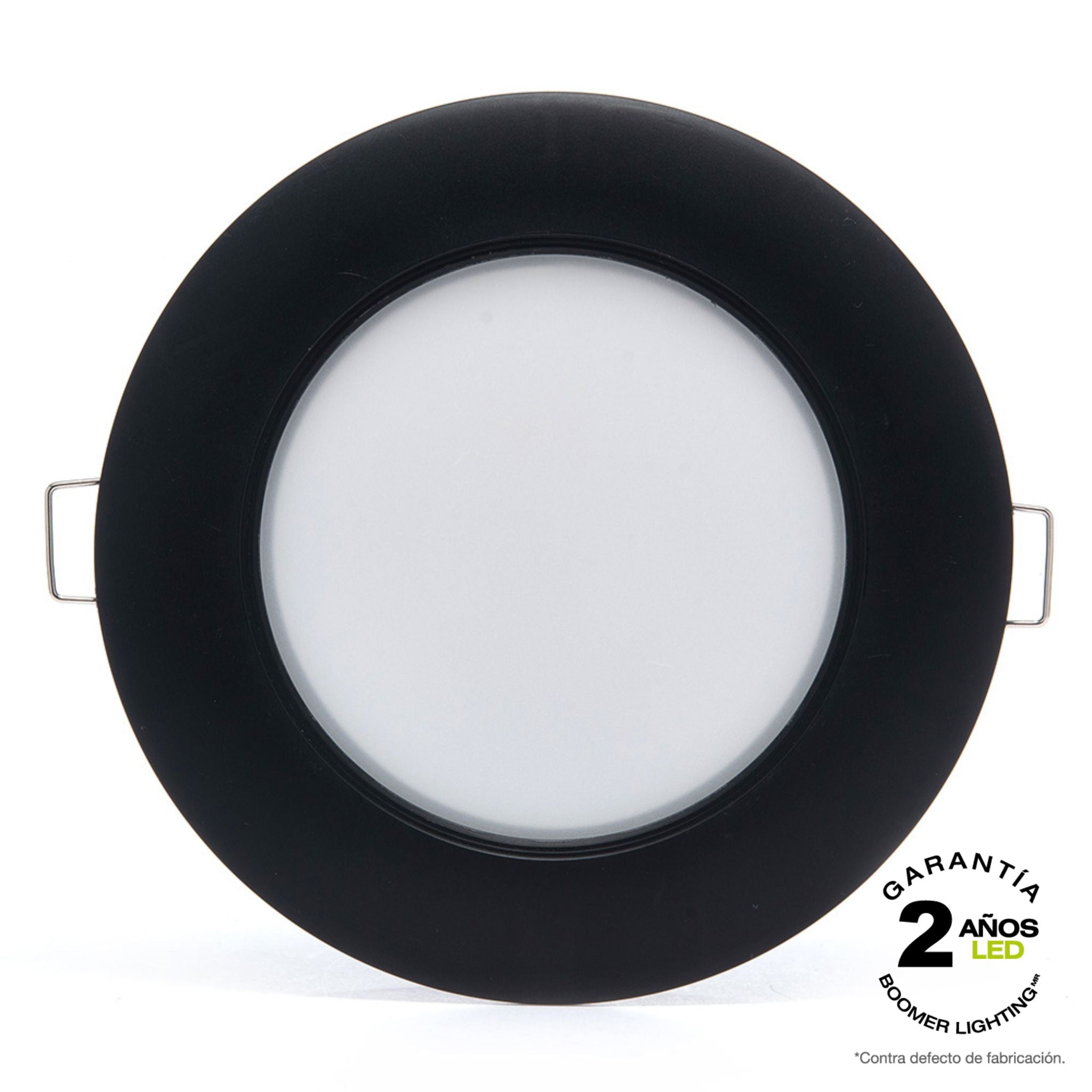 EMPOTRABLE LED REDONDO NEGRO 6W DE LUZ CÁLIDA PARA INTERIOR