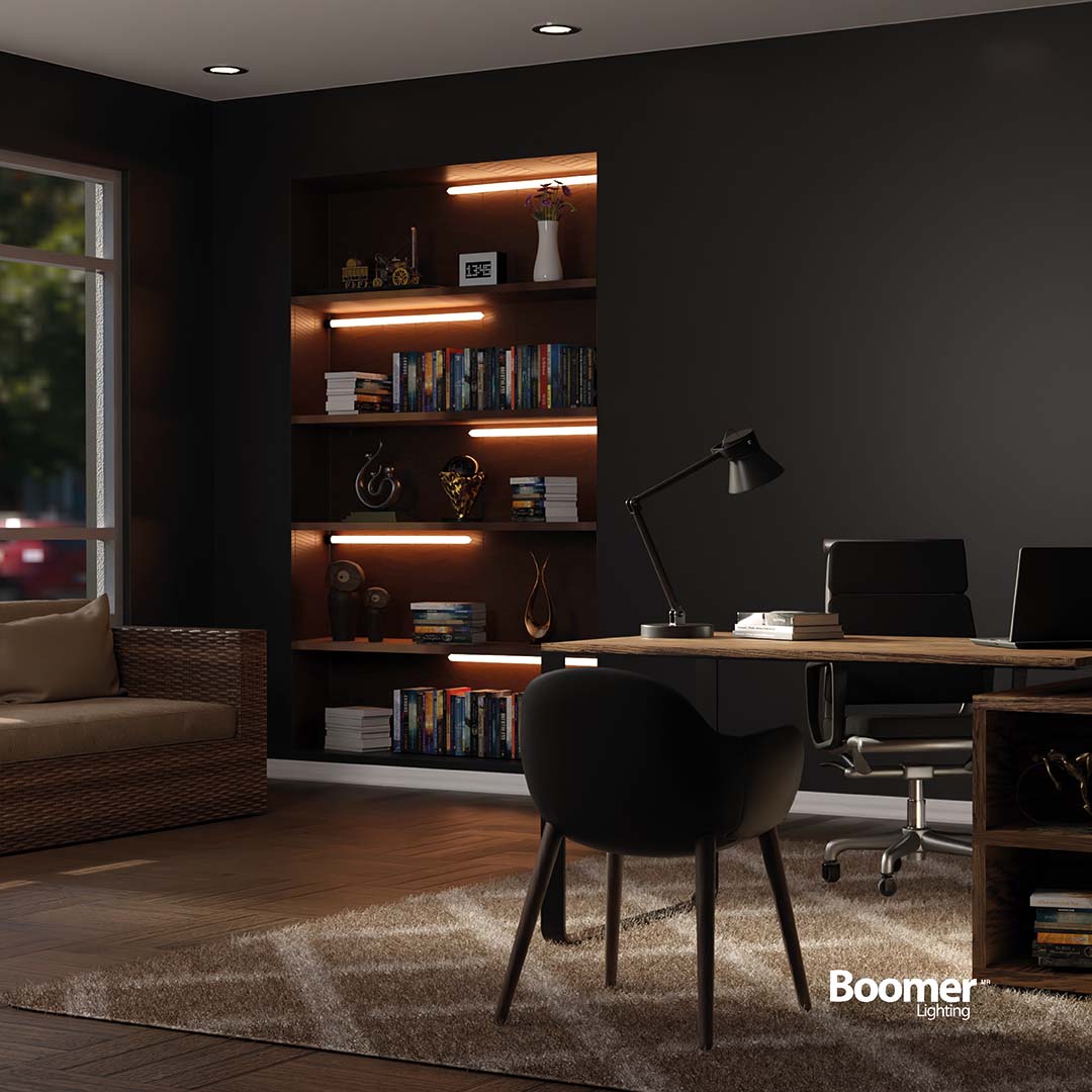 EMPOTRABLE NEGRO 10.5W, LUZ CÁLIDA IP20 BOTE INTEGRAL 1050LM