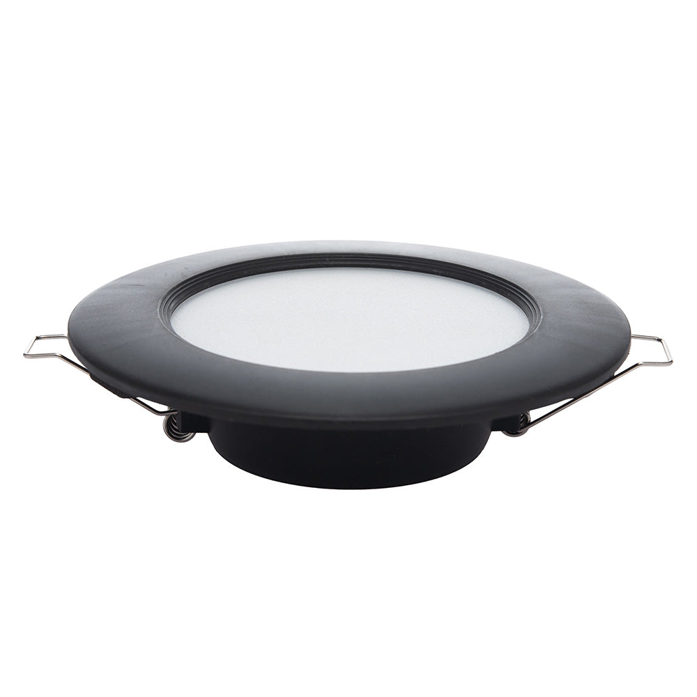 EMPOTRABLE NEGRO 6W, LUZ NEUTRA, IP20, BOTE CHICO, 600LM, ATENUABLE
