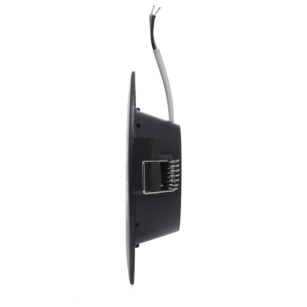 EMPOTRABLE NEGRO 6W, LUZ NEUTRA, IP20, BOTE CHICO, 600LM, ATENUABLE