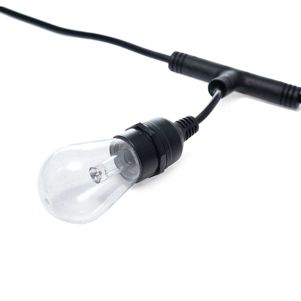 GUIRNALDA DE LUCES LED, 12W, LUZ CÁLIDA, EXTERIOR