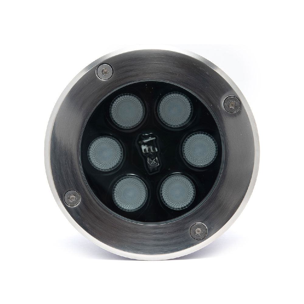 EMPOTRABLE LED Redondo A PISO, 6W, 100-240V~ IP66 RGB