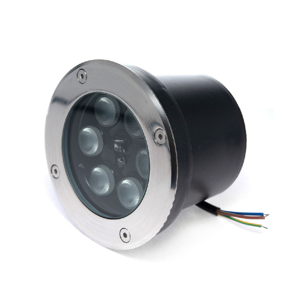 EMPOTRABLE LED Redondo A PISO, 6W, 100-240V~ IP66 RGB