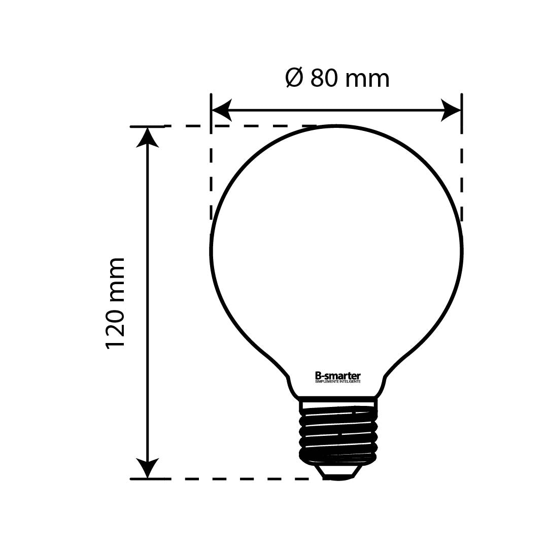 FOCO INTELIGENTE G80 4W, WIFI, BLANCOS DINÁMICOS DIMMER, APP