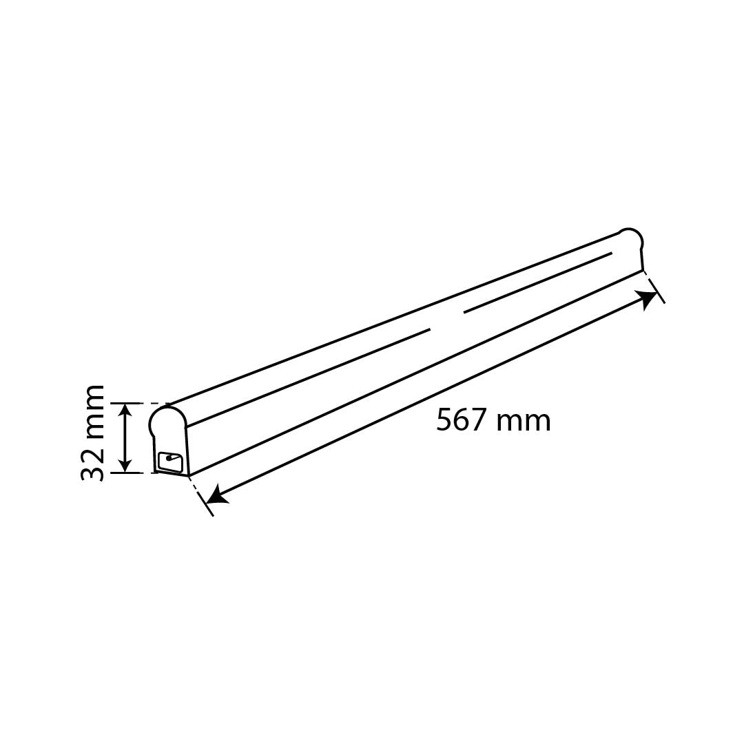 REGLETA INTERCONECTABLE T5 CON APAGADOR 9W, LUZ FRÍA 630 LM