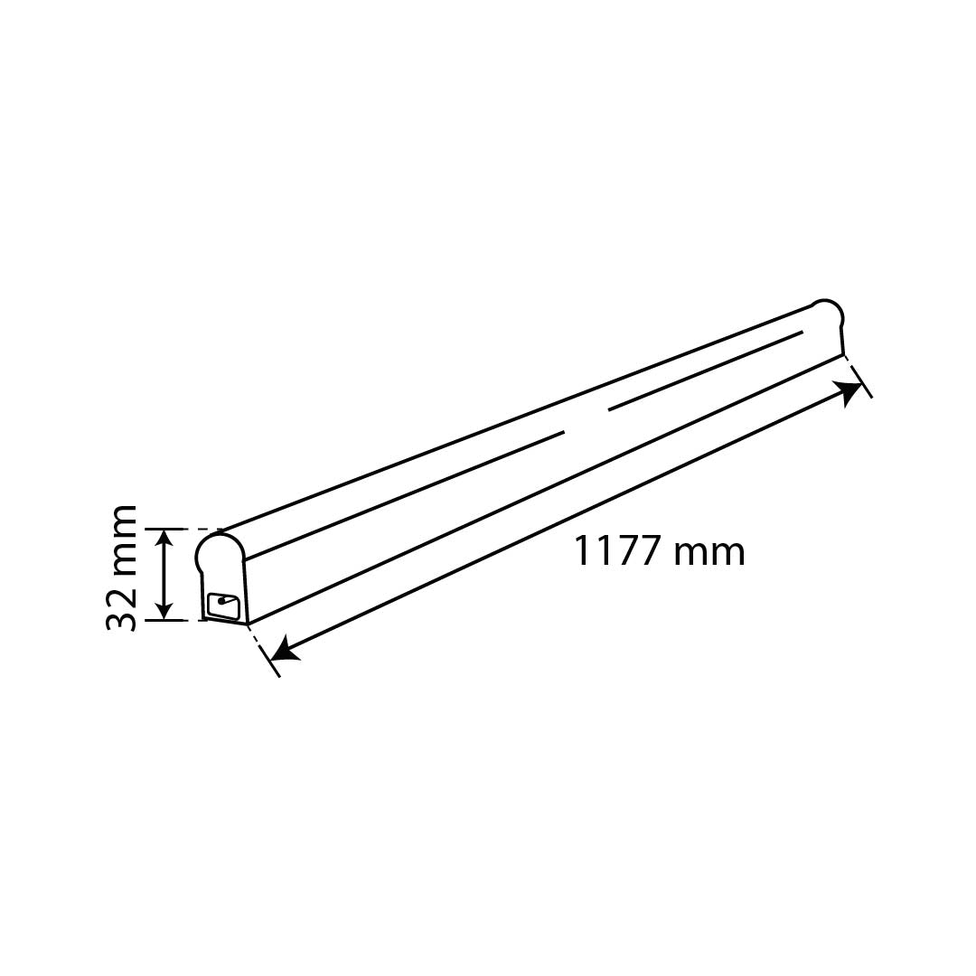 REGLETA INTERCONECTABLE T5 CON APAGADOR 18W 1260 LM LUZ FRÍA