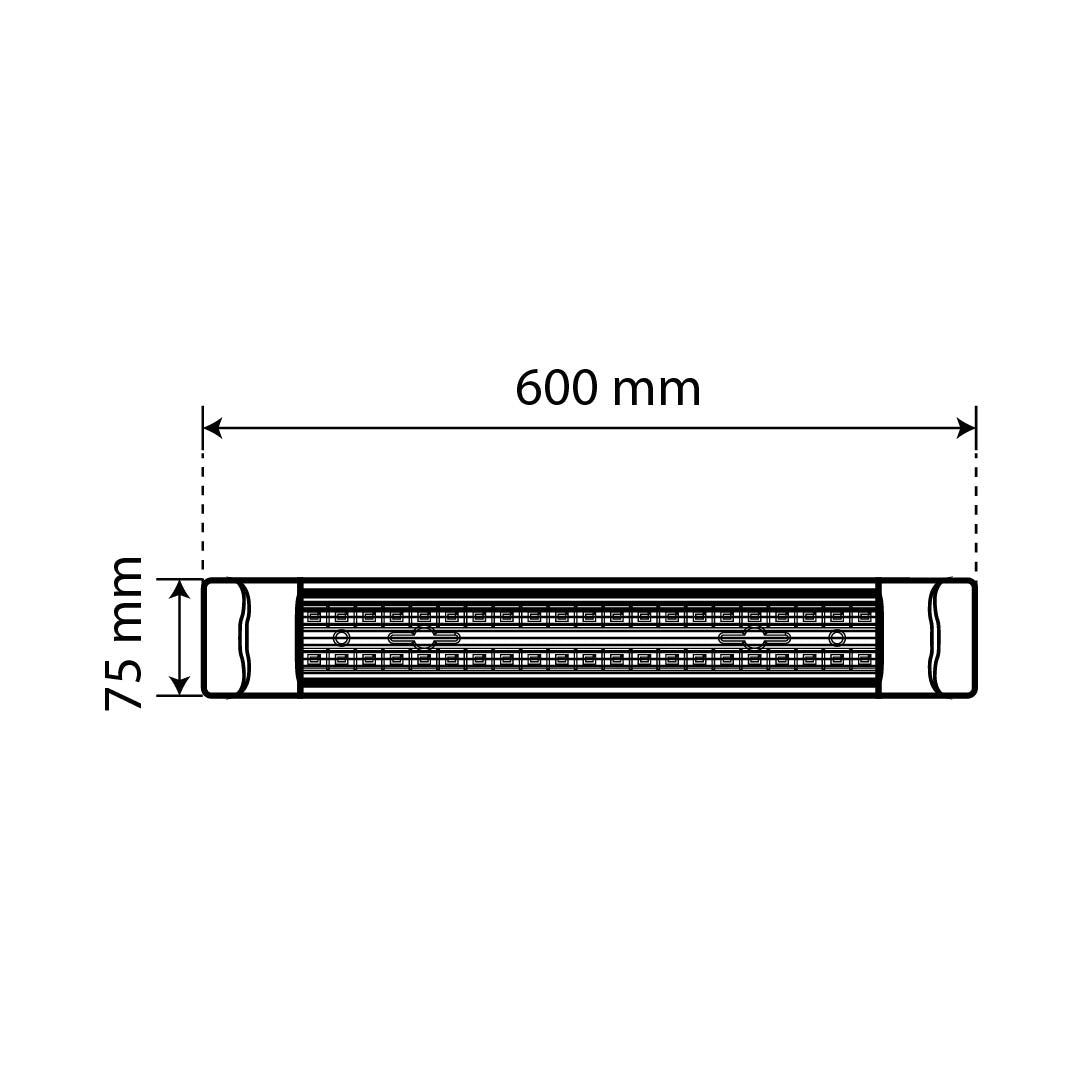 LÁMPARA LED LINEAL SCORPIO, 18W, LUZ FRÍA, 1170 LM