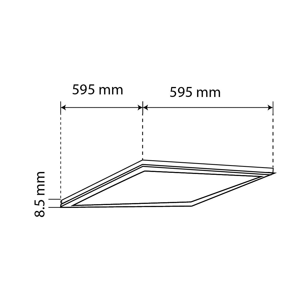 PANEL LED PARA EMPOTRAR O SUSPENDER, 40W, LUZ FRÍA, INTERIOR