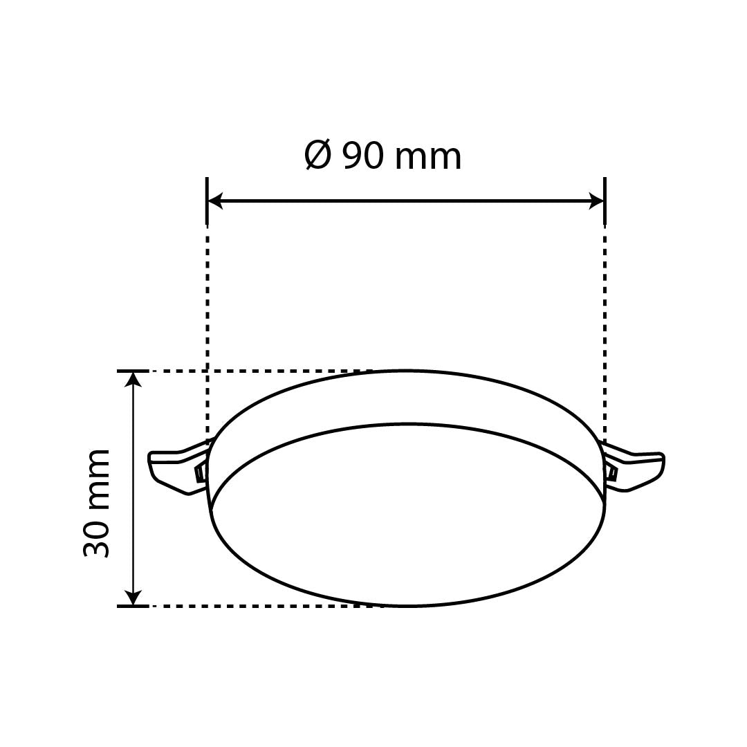 LÁMPARA LED AJUSTABLE REDONDO PARA EMPOTRAR, 10W, LUZ FRÍA