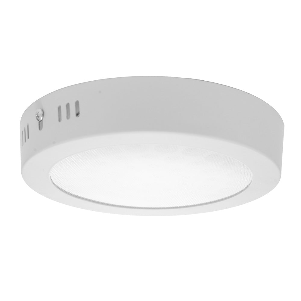 LÁMPARA PANEL ÓPTICO REDONDO PARA SOBREPONER, 12W, LUZ FRÍA