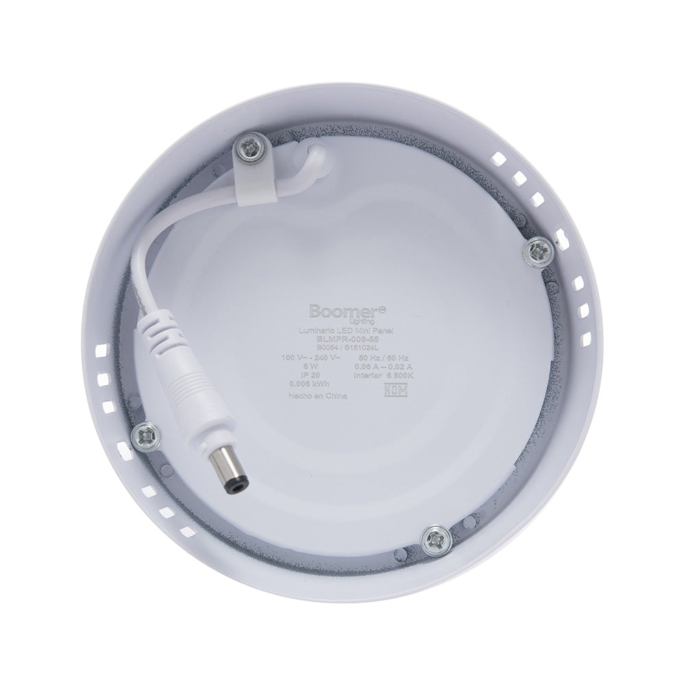 LÁMPARA PANEL LED REDONDO PARA SOBREPONER, 6W, LUZ FRÍA