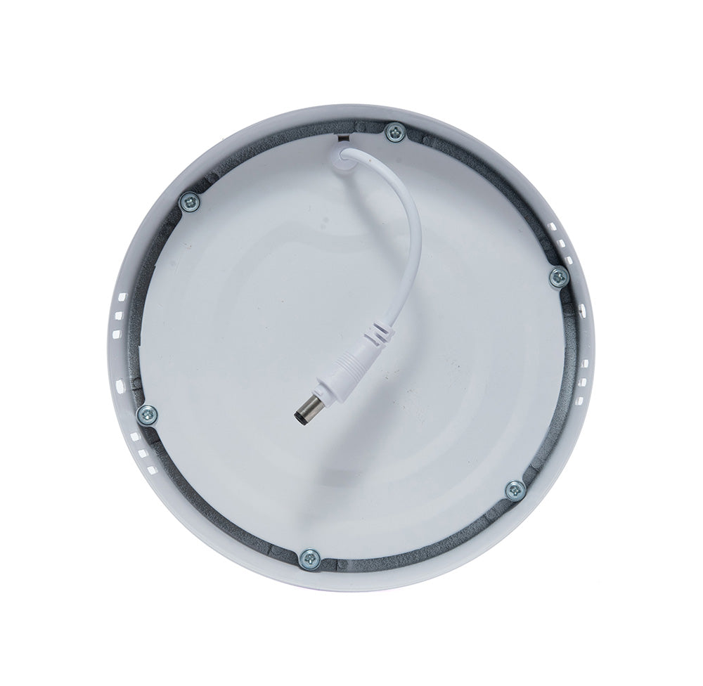 LÁMPARA PANEL LED REDONDO PARA SOBREPONER, 12W, LUZ FRÍA