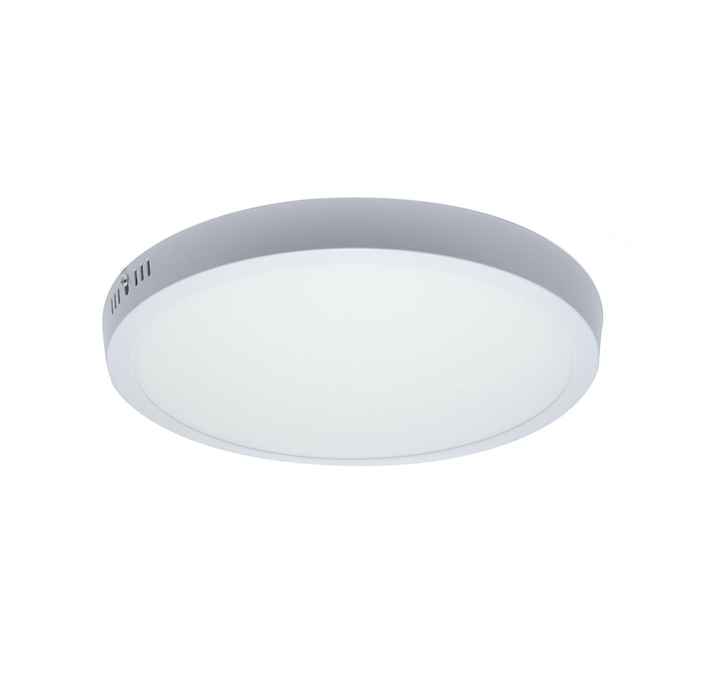 LÁMPARA PANEL LED REDONDO PARA SOBREPONER, 24W, LUZ FRÍA