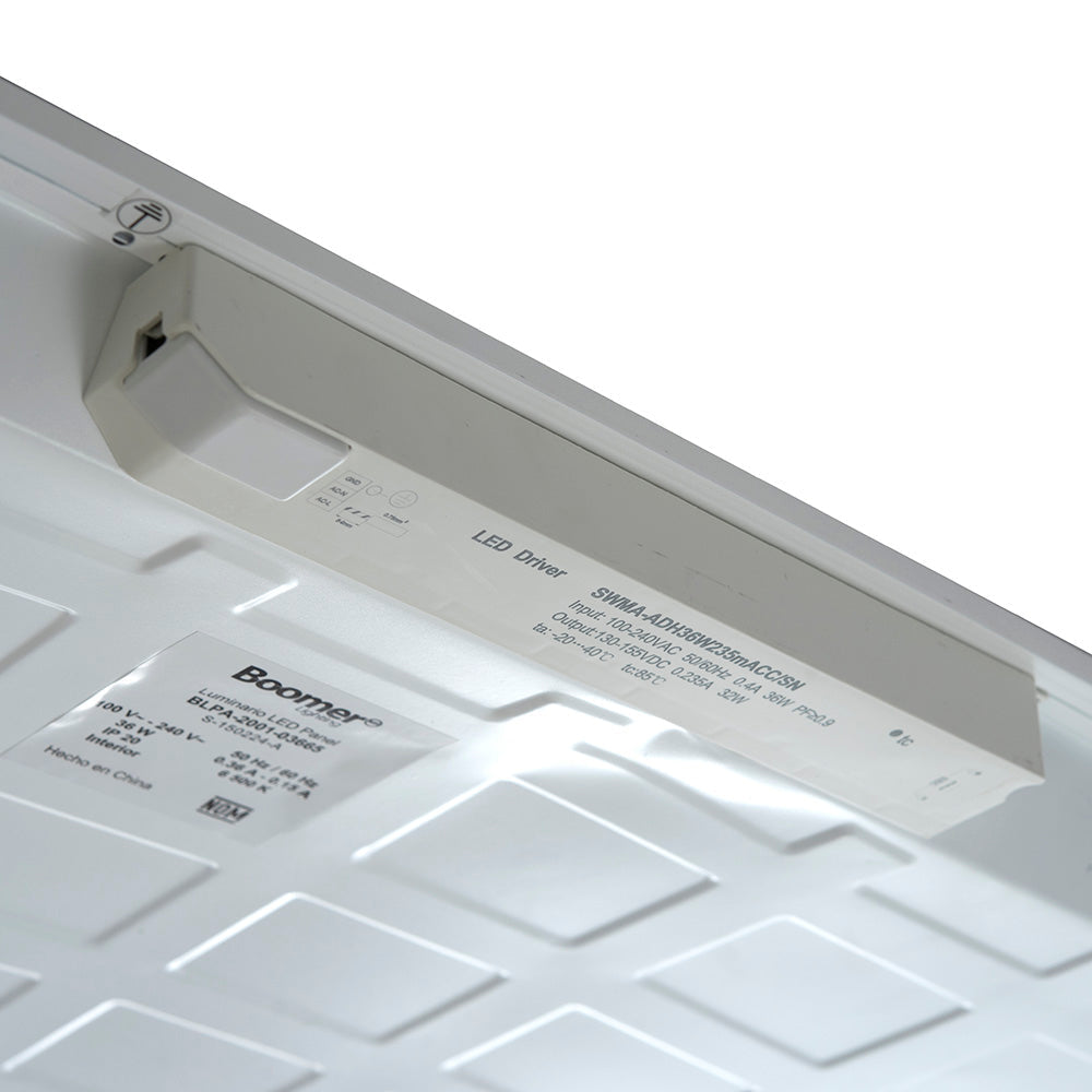 PANEL LED EMPOTRABLE .60*.60, 36W, LUZ FRÍA, INTERIOR