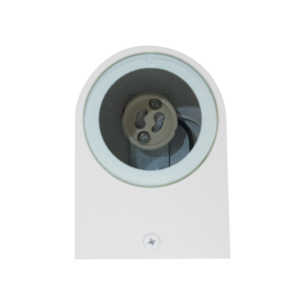 LÁMPARA ARBOTANTE PARA PARED S BLANCO, BASE GU10, 6.5W, EXT