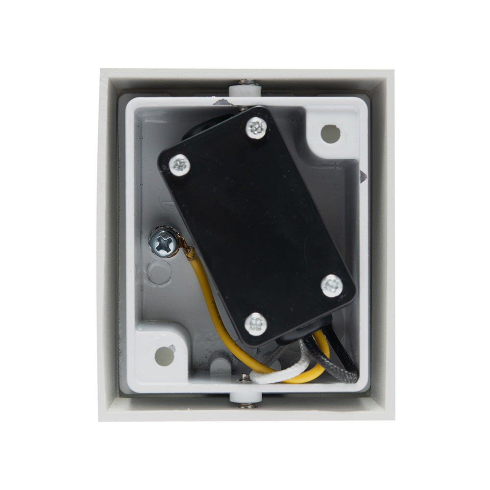 LÁMPARA ARBOTANTE PARA PARED S BLANCO, BASE GU10, 6.5W, EXT