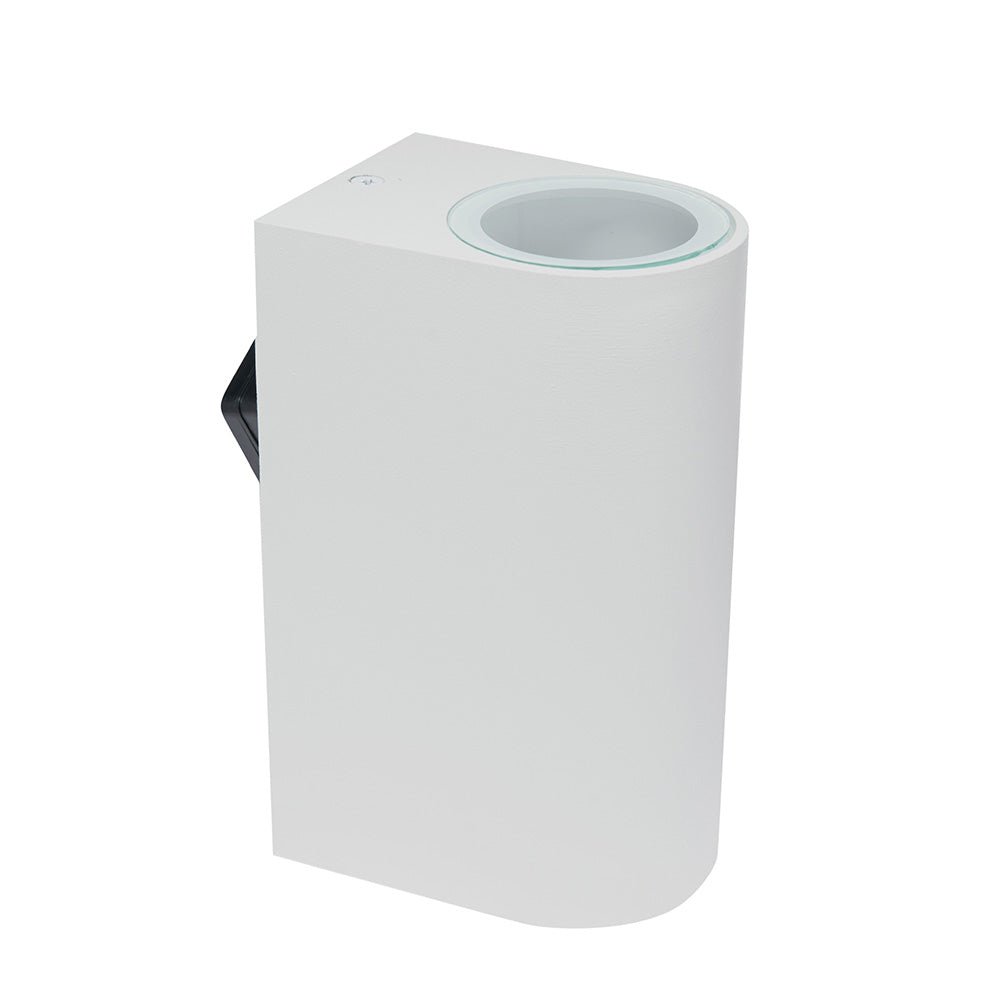 LÁMPARA ARBOTANTE PARA PARED SS BLANCO, BASE GU10, 13W, EXT