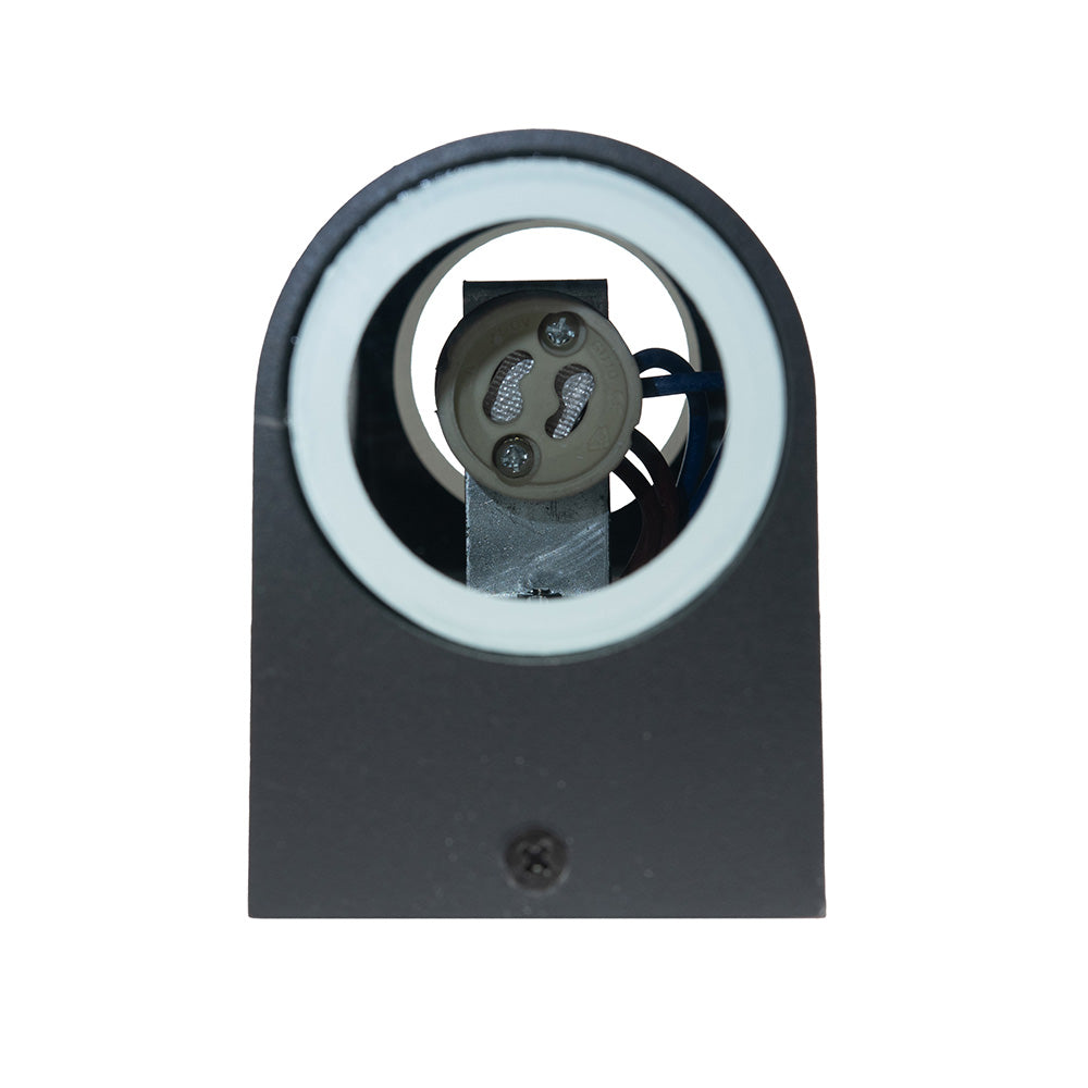 LÁMPARA ARBOTANTE PARA PARED SS NEGRO, BASE GU10, 13W, EXT