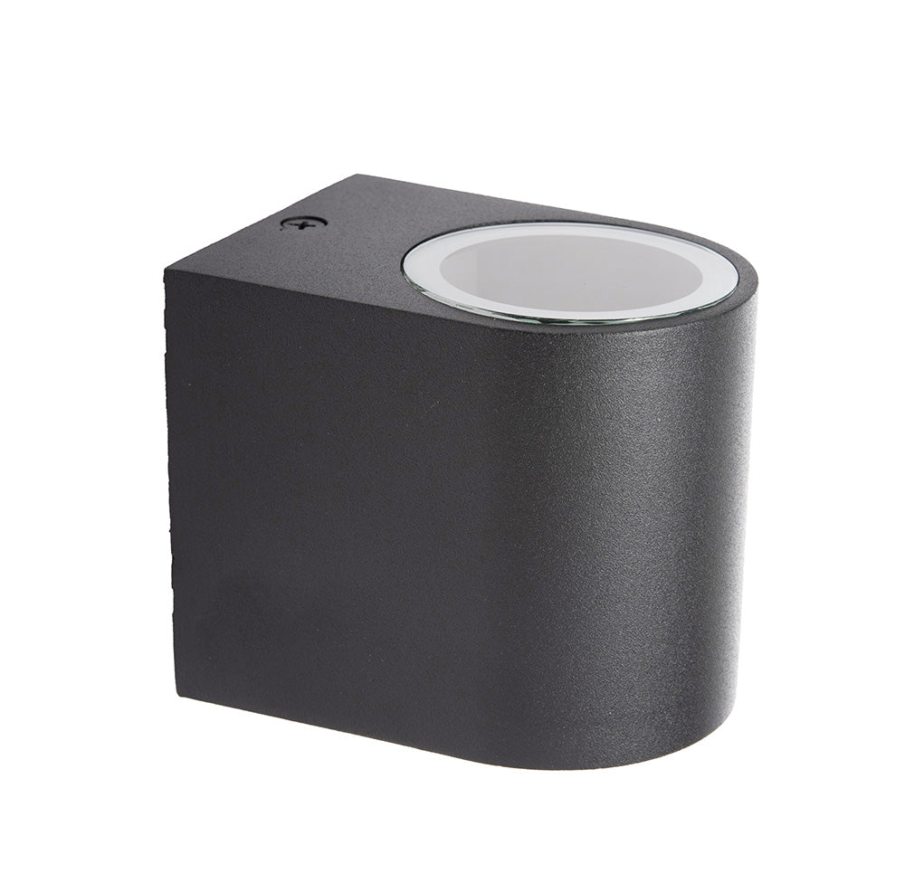 LÁMPARA ARBOTANTE PARA PARED S NEGRO, BASE GU10, 6.5W, EXT