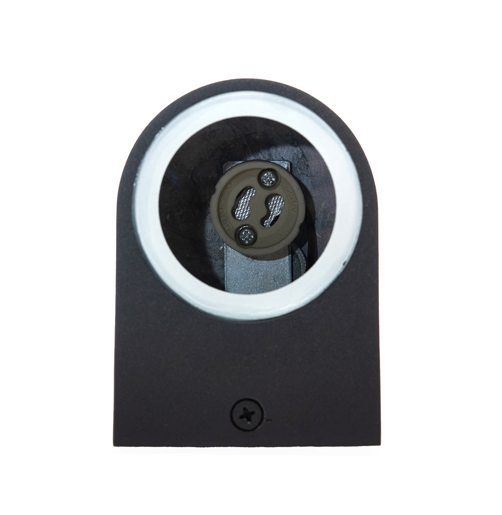 LÁMPARA ARBOTANTE PARA PARED S NEGRO, BASE GU10, 6.5W, EXT