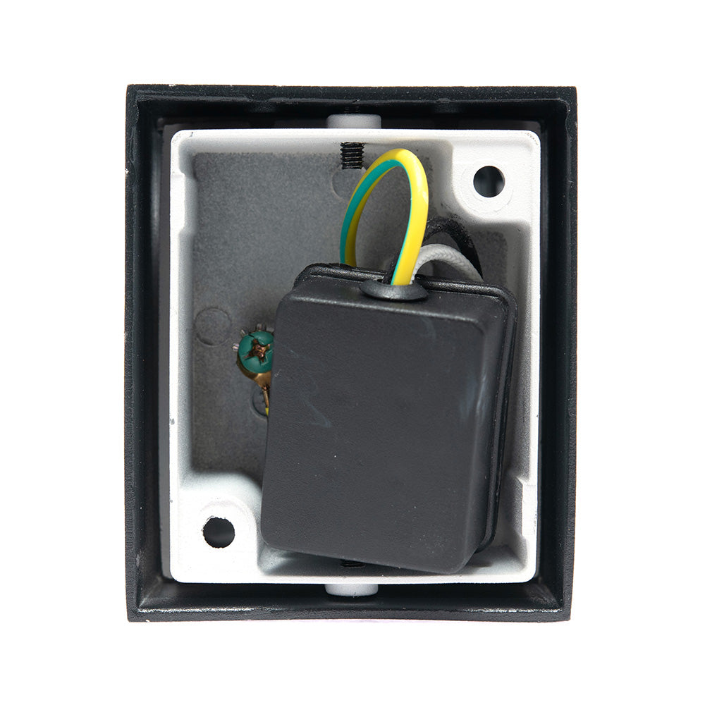 LÁMPARA ARBOTANTE R NEGRO , BASE GU10, 6.5 W, EXTERIOR