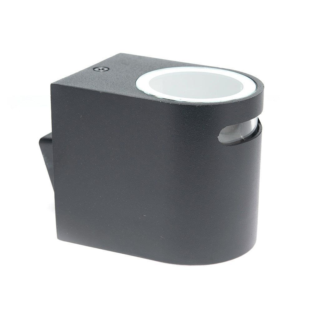 LÁMPARA ARBOTANTE R NEGRO , BASE GU10, 6.5 W, EXTERIOR