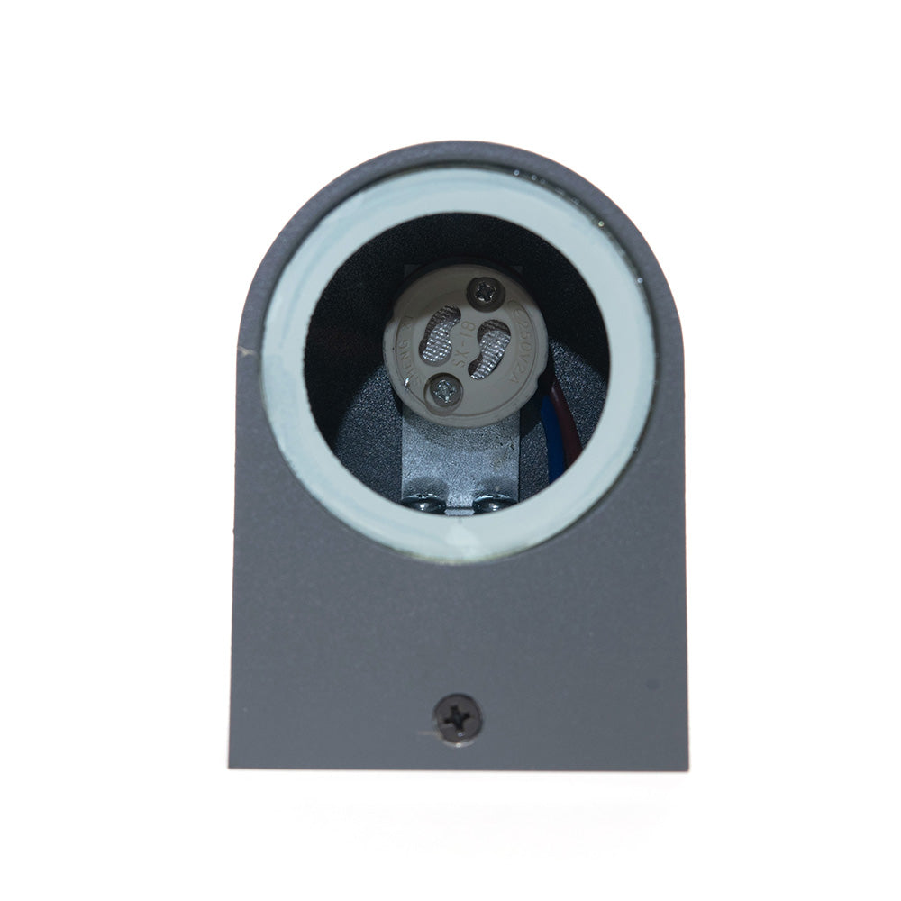 LÁMPARA ARBOTANTE S GRIS, BASE GU10, 6.5 W, EXTERIOR