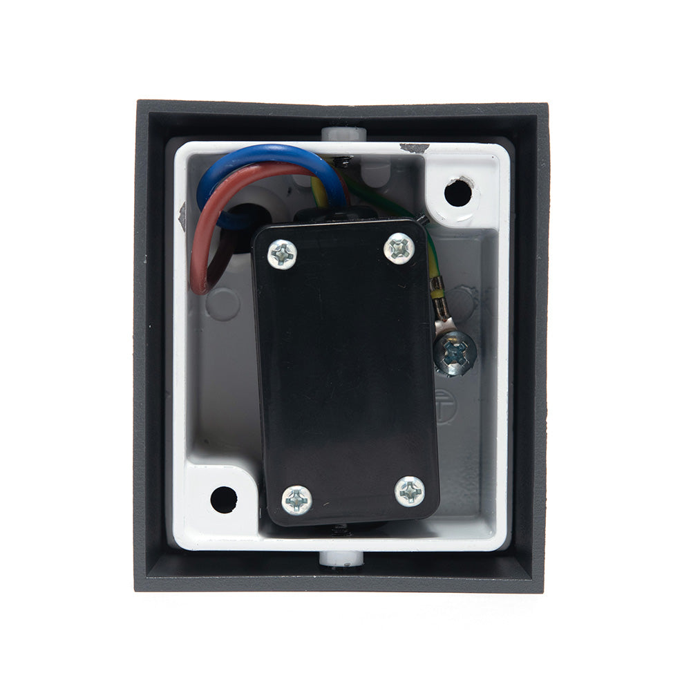 LÁMPARA ARBOTANTE S GRIS, BASE GU10, 6.5 W, EXTERIOR