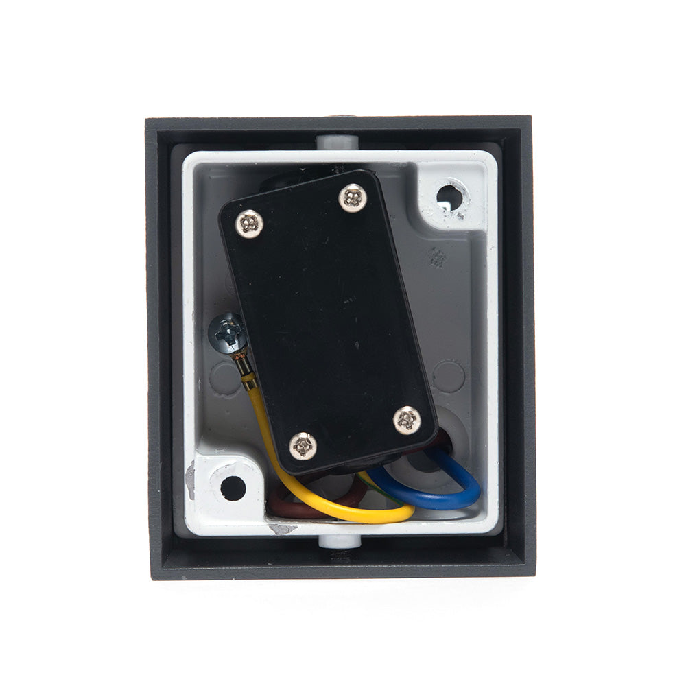 LÁMPARA ARBOTANTE R GRIS , BASE GU10, 6.5 W, EXTERIOR