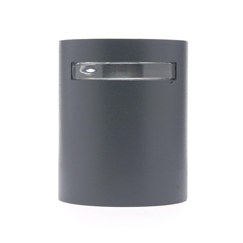 LÁMPARA ARBOTANTE R GRIS , BASE GU10, 6.5 W, EXTERIOR