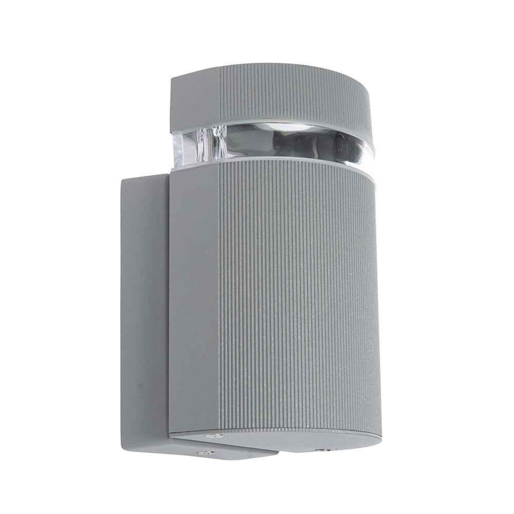 LÁMPARA ARBOTANTE W GRIS, BASE GU10, 6.5 W, EXTERIOR