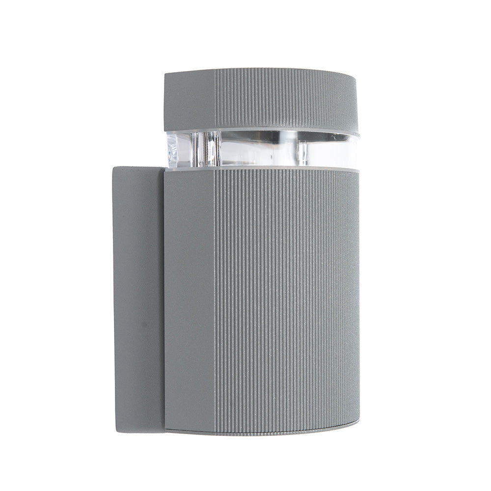 LÁMPARA ARBOTANTE W GRIS, BASE GU10, 6.5 W, EXTERIOR