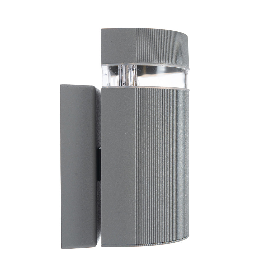 LÁMPARA ARBOTANTE W GRIS, BASE GU10, 6.5 W, EXTERIOR