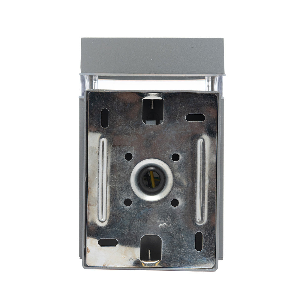 LÁMPARA ARBOTANTE W GRIS, BASE GU10, 6.5 W, EXTERIOR