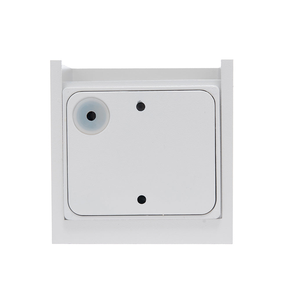 LÁMPARA ARBOTANTE BOX 3D BLANCO, 6W, LUZ CÁLIDA, EXTERIOR
