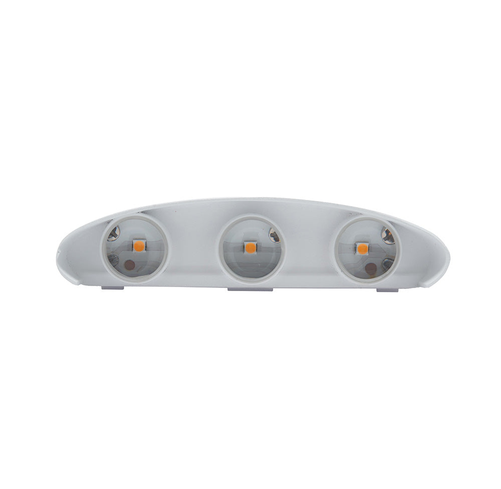 LÁMPARA ARBOTANTE 3 LIGHT BLANCO, 6W, LUZ CÁLIDA, EXTERIOR