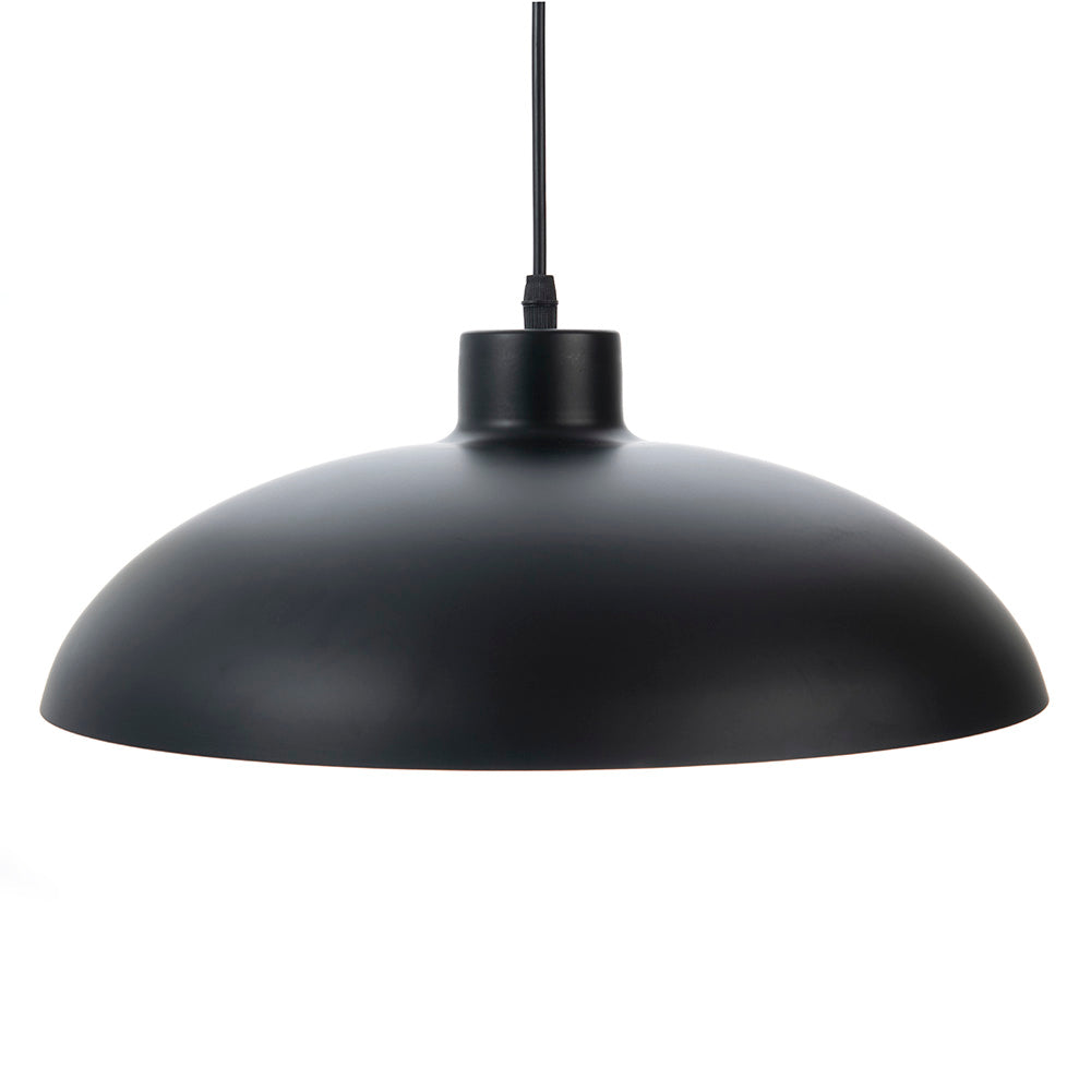 LÁMPARA COLGANTE ALESSIO NEGRA 15W BASE E27 PARA INTERIOR