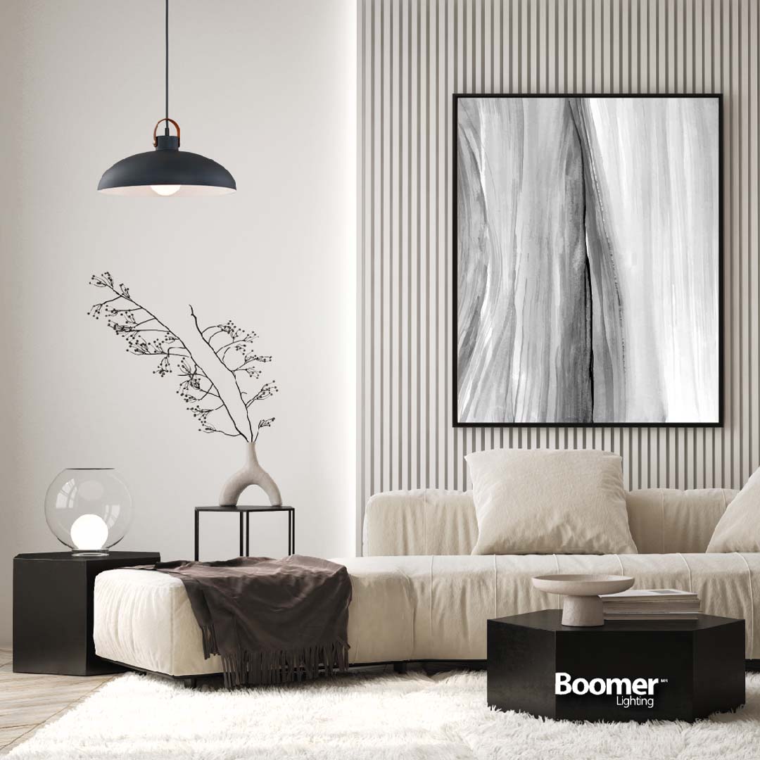 LÁMPARA COLGANTE ALESSIO NEGRA 15W BASE E27 PARA INTERIOR