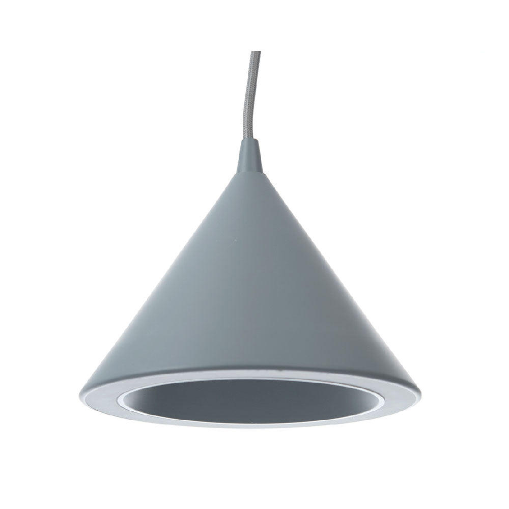 LÁMPARA COLGANTE ENZO GRIS, 8 W, LUZ CÁLIDA, INTERIOR, AL